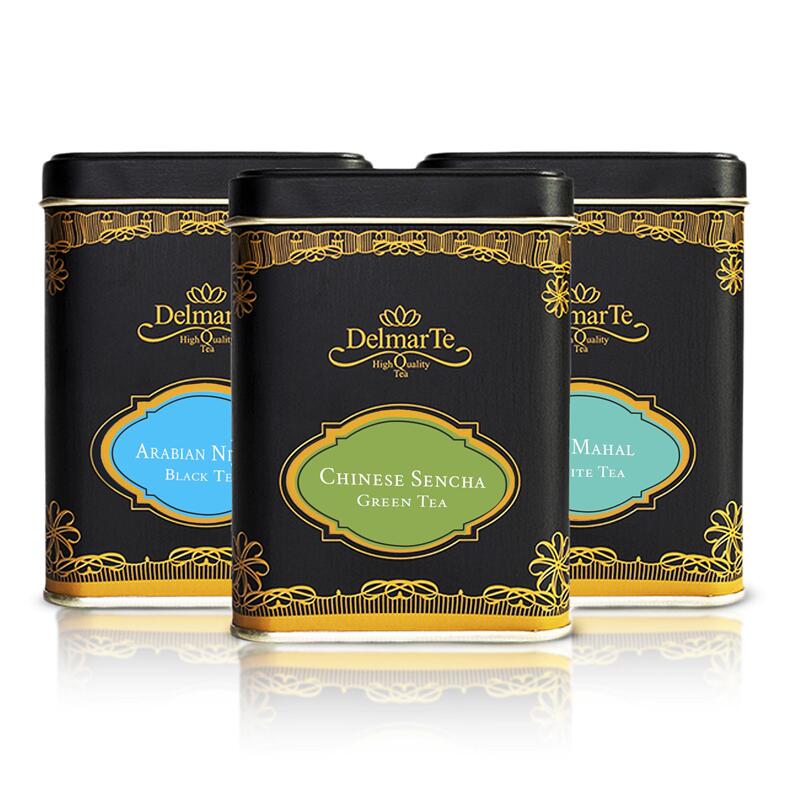 Floral Luxury Tea Box with 3 Teas