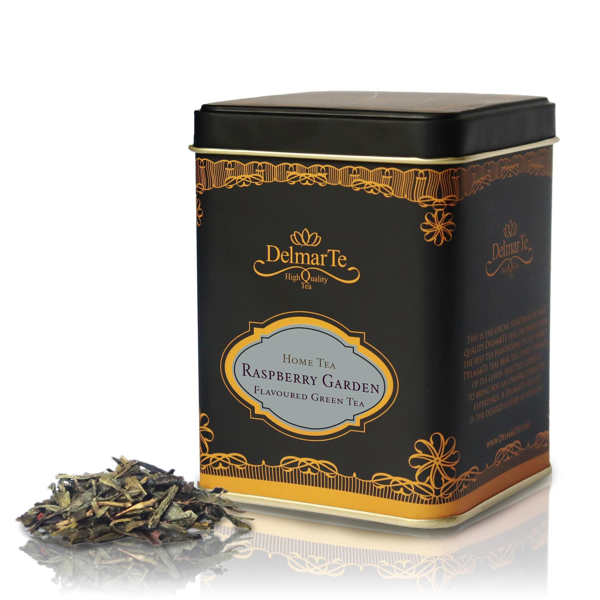 Raspberry Garden Green Tea – 4.4–17.6 oz thumbnail